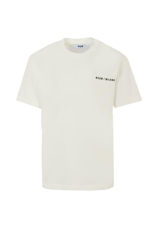 25FW [키즈] 엠에스지엠 티셔츠 F5MSJBTH224 002 WHITE