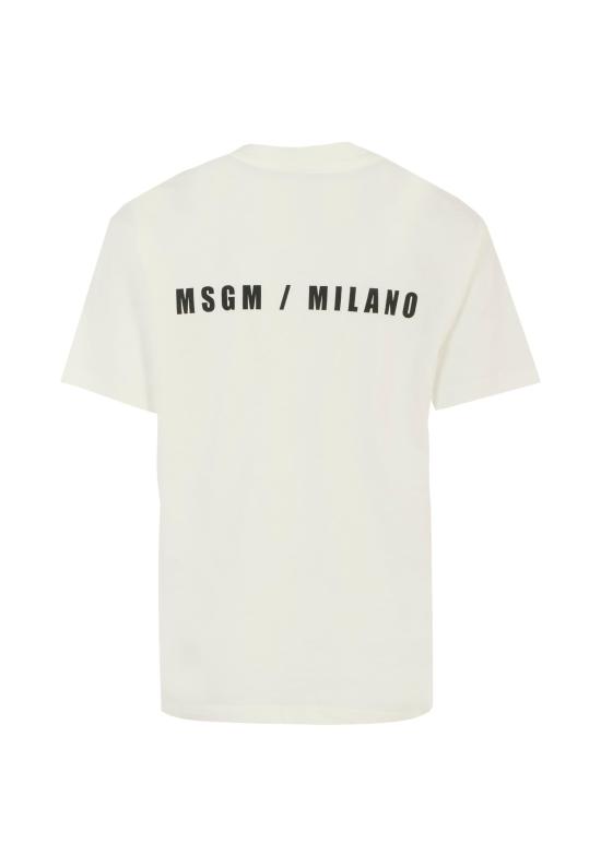 25FW [키즈] 엠에스지엠 티셔츠 F5MSJBTH224 002 WHITE - MSGM