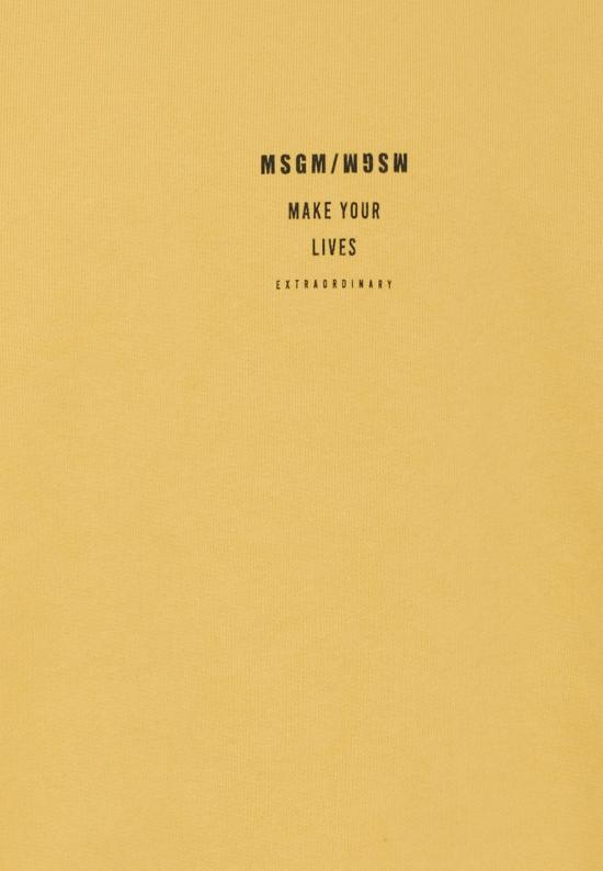 25FW [키즈] 엠에스지엠 니트/스웻셔츠 F5MSJBSW214 020 YELLOW - MSGM