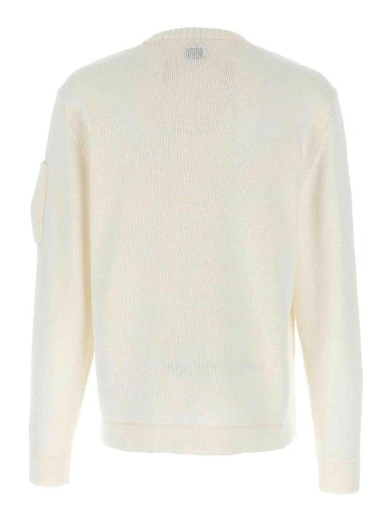  씨피 컴퍼니 스웨터 18CMKN077A110058A103 White - C.P. COMPANY