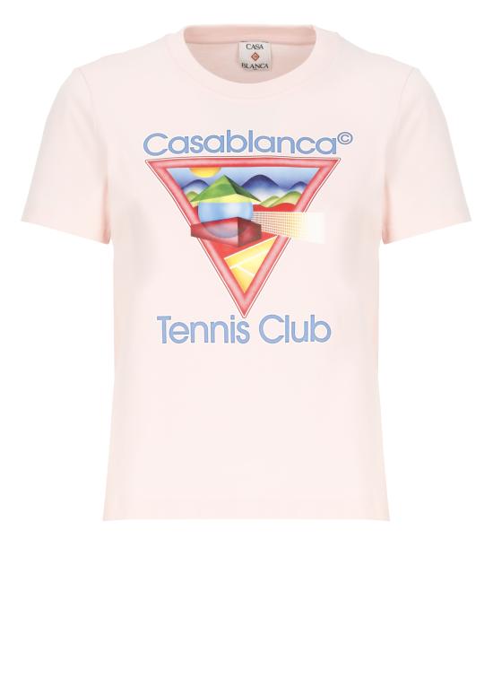 25FW 카사블랑카 반팔 티셔츠 WPF25JTS02002 PINK Pink