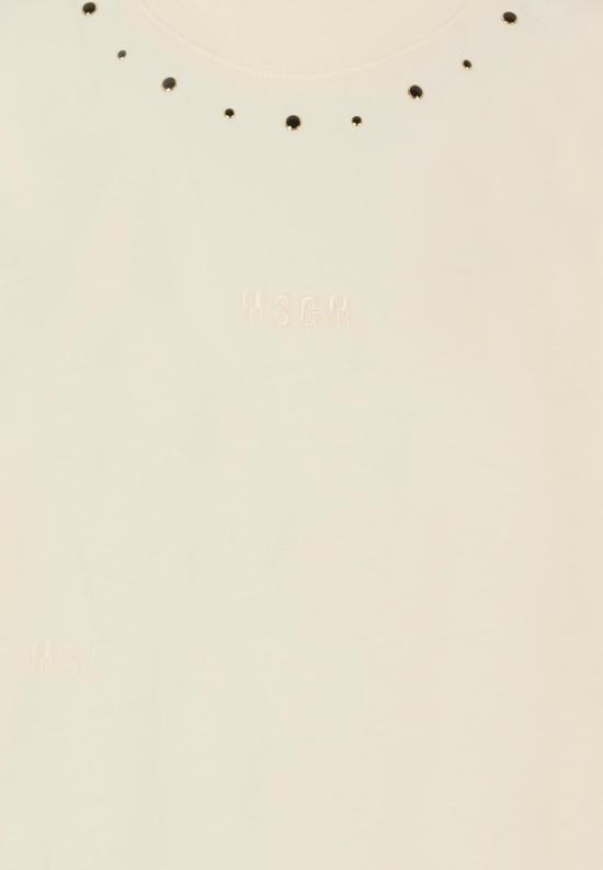 25FW [키즈] 엠에스지엠 티셔츠 F5MSJGTH149 013 IVORY - MSGM