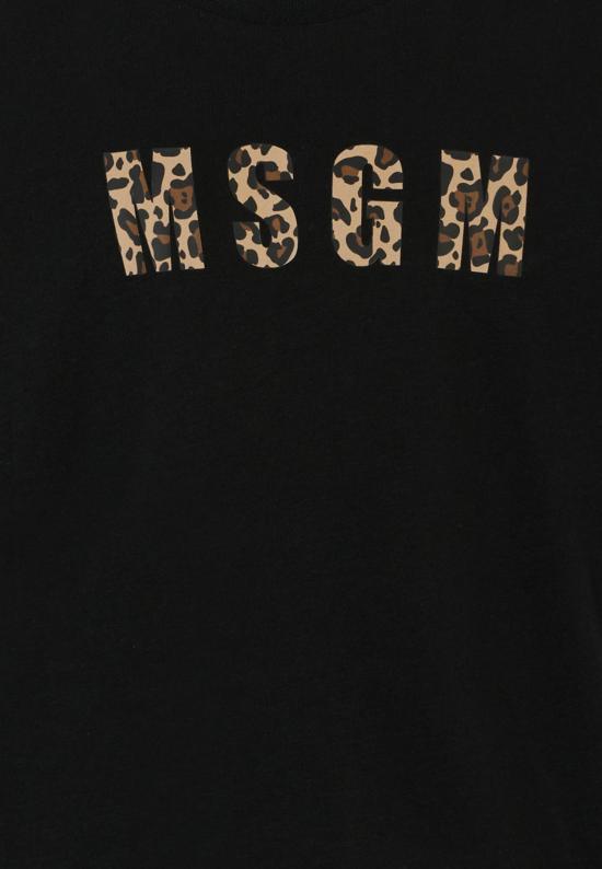 25FW [키즈] 엠에스지엠 티셔츠 F5MSJGTH141 MS068 BLACK - MSGM