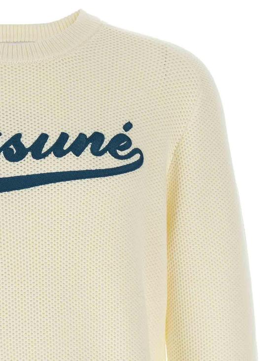 26SS 메종키츠네 스웨터 OM00808KT1137P204 White - MAISON KITSUNE