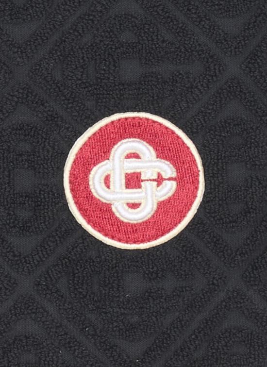 25FW 카사블랑카 숏팬츠 WPF25JTR27201 MONOGRAM TOWELLING Black - CASABLANCA