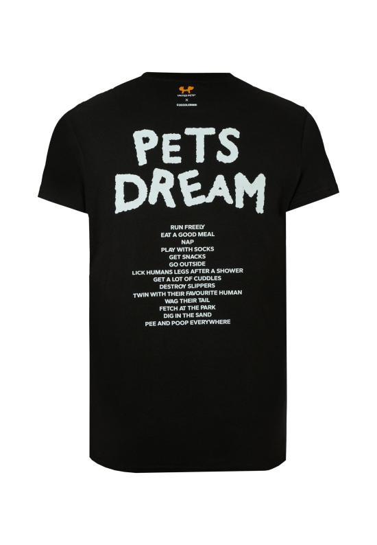 25SS [키즈] United pets x coccolebimbi 티셔츠 T SHIRT NERA PER ADULTI PETS DREAM BLACK