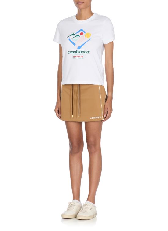 25FW 카사블랑카 반팔 티셔츠 WPF25JTS02001 WHITE White - CASABLANCA