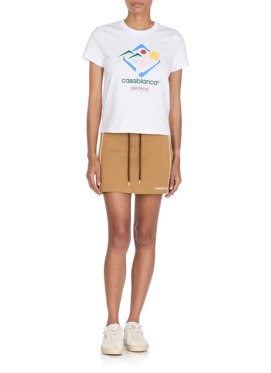 25FW 카사블랑카 반팔 티셔츠 WPF25JTS02001 WHITE White - CASABLANCA