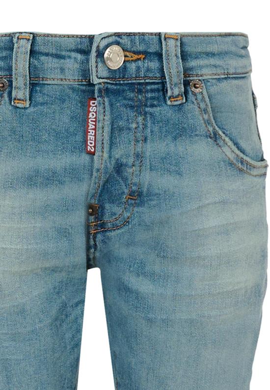 25FW [키즈] 디스퀘어드2 진 DQ0236 D0AET DQ01 DENIM - DSQUARED2