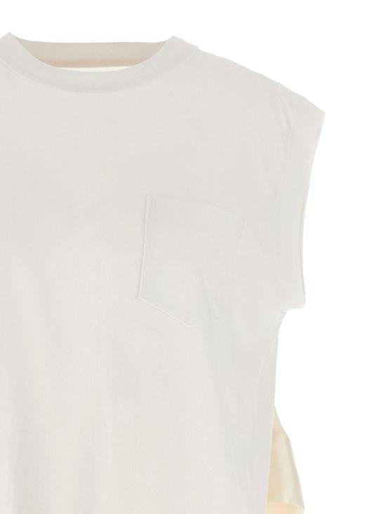  사카이 민소매 티셔츠 2507914101 White - SACAI