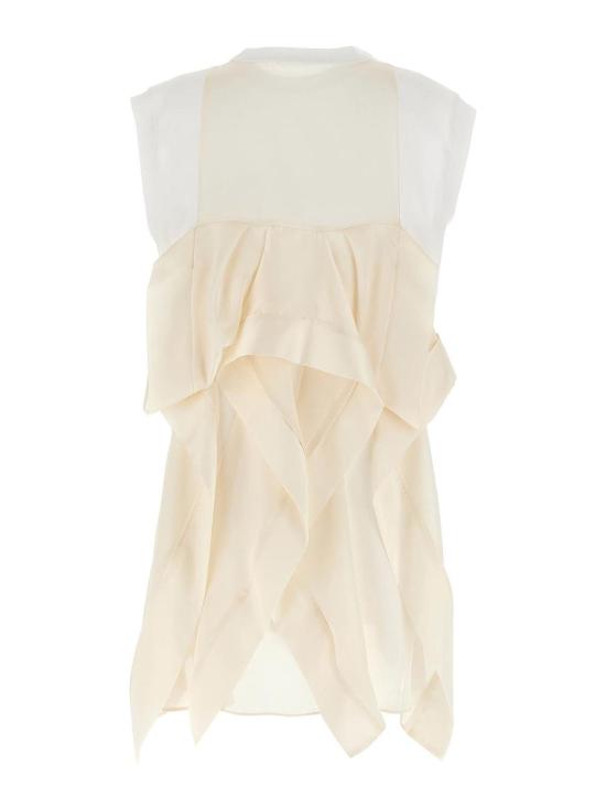  사카이 민소매 티셔츠 2507914101 White - SACAI