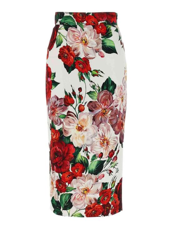  돌체앤가바나 미디 스커트 F4BCATFSIB4HA5PD White