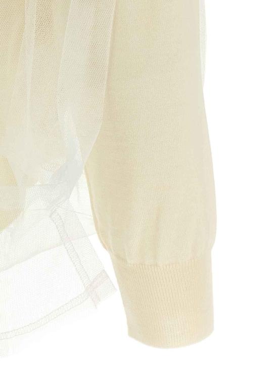  꼼데가르송 가디건 GOB0181 White - COMME DES GARCONS