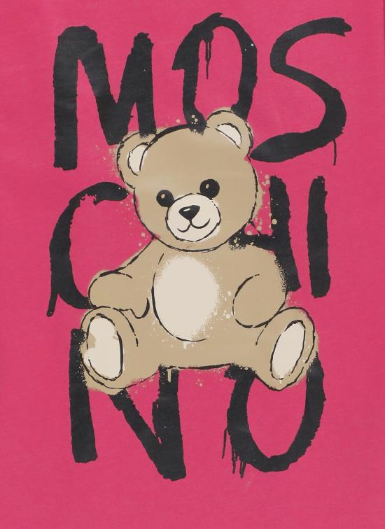 25FW [키즈] 모스키노 티셔츠 HNM05G LAA2050541 Fuchsia - MOSCHINO