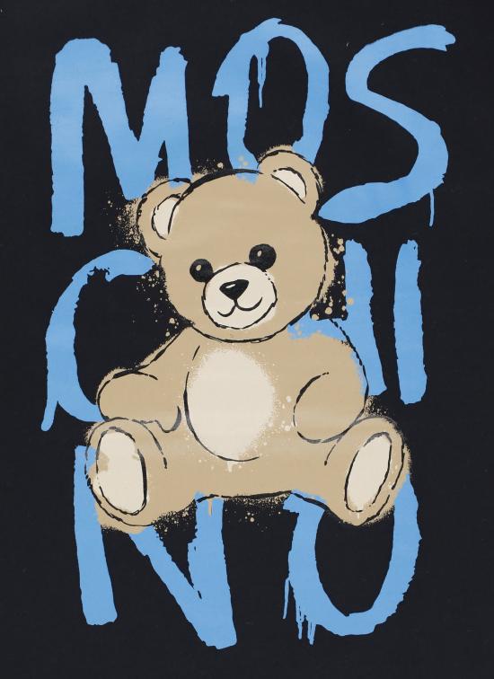 25FW [키즈] 모스키노 티셔츠 HNM05G LAA2060100 Black - MOSCHINO