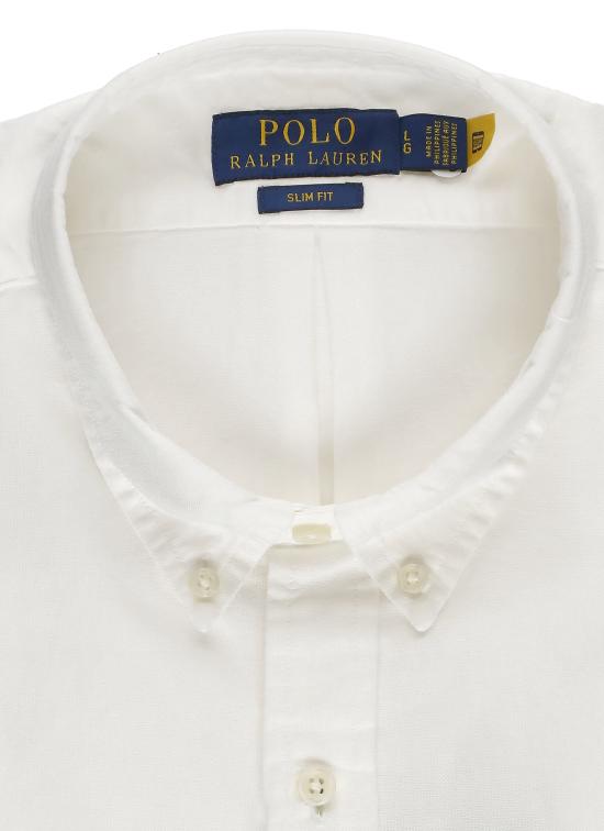 25FW 랄프 로렌 긴팔 셔츠 710736557 002 White - RALPH LAUREN
