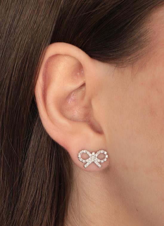 25FW 셀프 포트레이트 이어링 PF25625ESL MICRO BOWSILVER Silver - SELF PORTRAIT