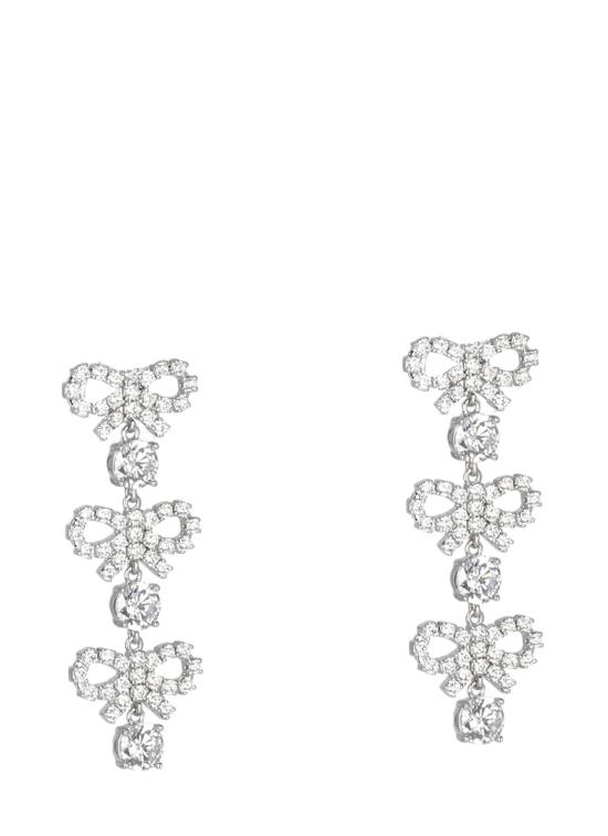 25FW 셀프 포트레이트 이어링 PF25612ESL BOW CRYSTALSILVER Silver