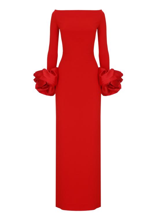 25FW 솔러스런던 롱 원피스 OS40014 RED Red