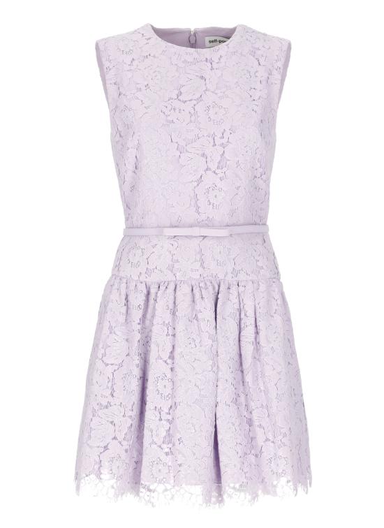 25FW 셀프 포트레이트 숏 원피스 PF25067SL LACE SLEEVELESSLILAC Purple