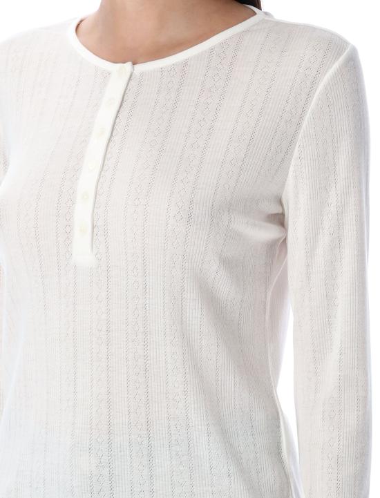 25FW 애니빙 긴팔 티셔츠 A0811225OFW26 OFFWHITE OFF WHITE - ANINE BING