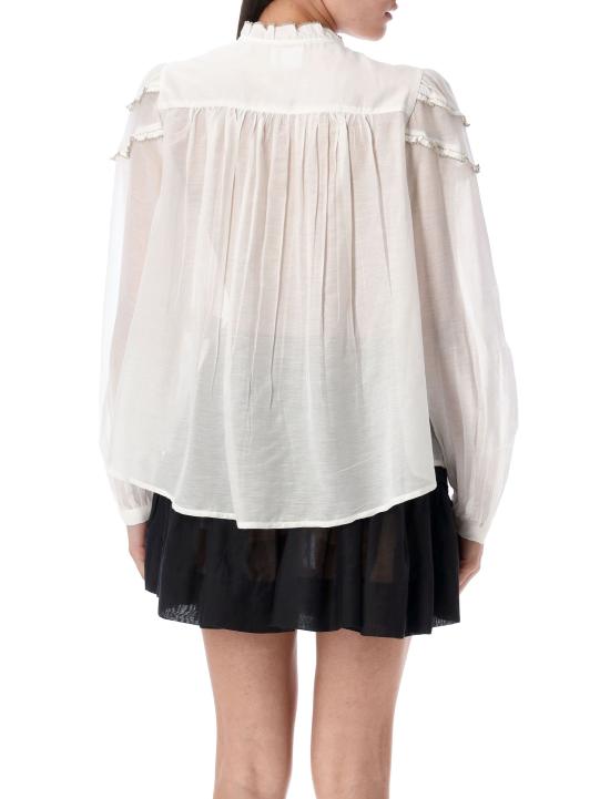 25FW 이자벨마랑에뚜왈 크리스타 블라우스 HT0681FBB3J04E 20WH WHITE - ISABEL MARANT ETOILE