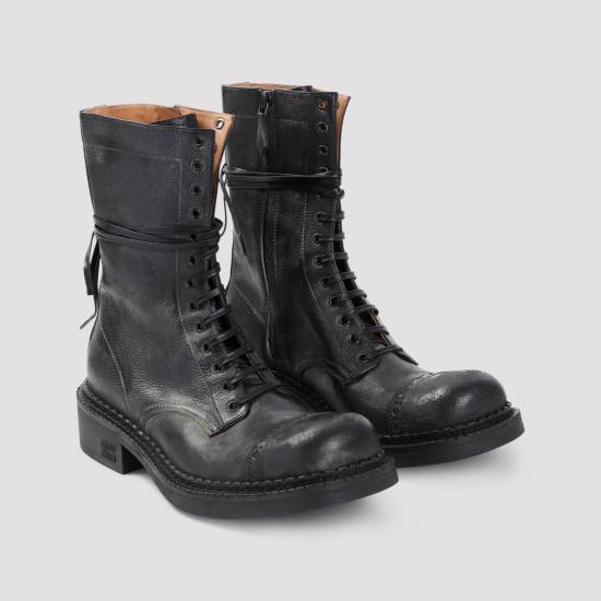  미우미우 부츠 5U316EFG0352KJ F0002 BLACK - MIU MIU