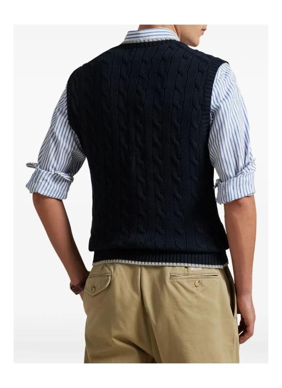 25FW 폴로 랄프로렌 케이블 니트 베스트  710970288001 NAVY - POLO RALPH LAUREN
