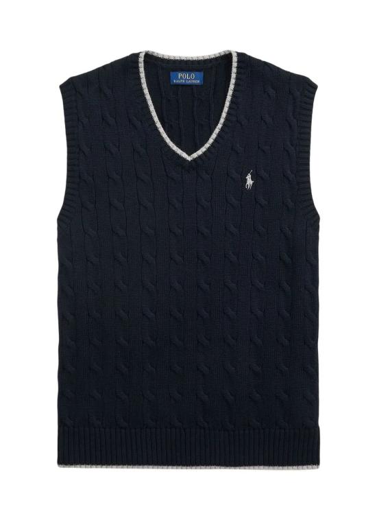 25FW 폴로 랄프로렌 케이블 니트 베스트  710970288001 NAVY