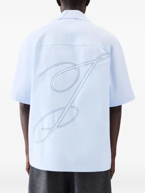 25FW 자크뮈스 반팔 셔츠 SHM00535AW00660 3GF BLUEEMBRO - JACQUEMUS