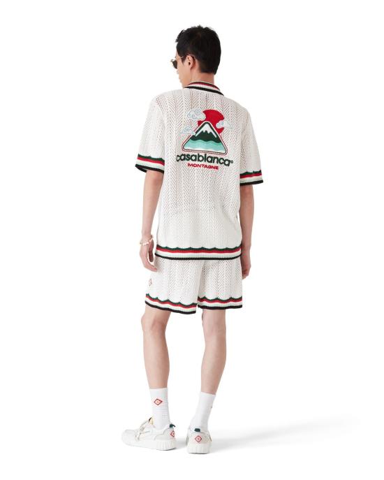 25FW 카사블랑카 반팔 셔츠 KW99601 MONTAGONDU - CASABLANCA