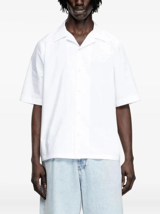 25FW 디젤 반팔 셔츠 A196790PCAL 100 BRIGHTWHIT - DIESEL