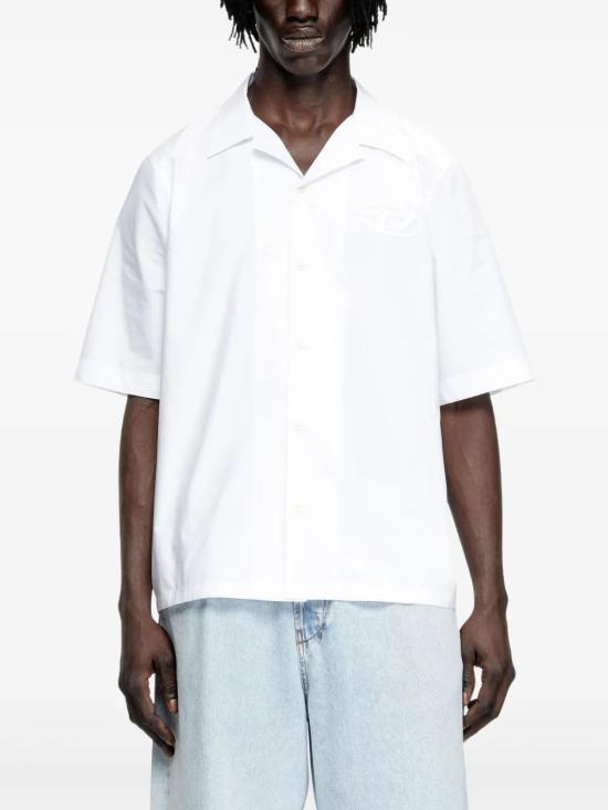 25FW 디젤 반팔 셔츠 A196790PCAL 100 BRIGHTWHIT - DIESEL