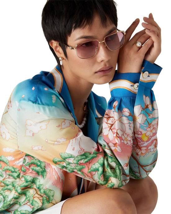 25FW 카사블랑카 긴팔 셔츠 MPF25SH00601 TENNISCLUB - CASABLANCA