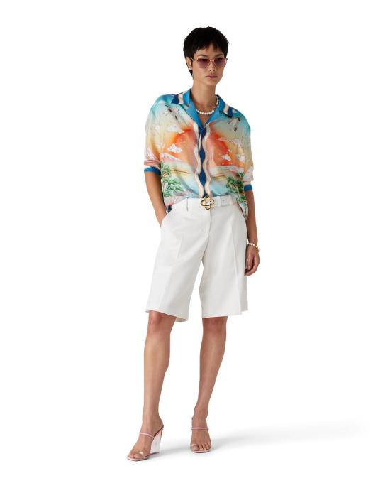 25FW 카사블랑카 긴팔 셔츠 MPF25SH00601 TENNISCLUB - CASABLANCA