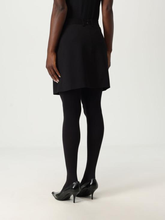 25FW 발렌시아가 숏 스커트 838765TRT01 1000 Black - BALENCIAGA