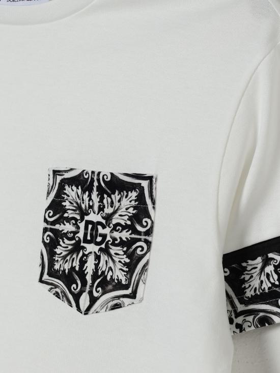 25FW [키즈] 돌체앤가바나 티셔츠 L4JTISG7O9G HY5DQ Black - DOLCE & GABBANA