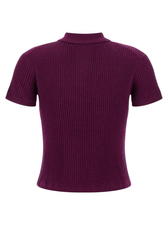 25FW 게스트 인 레지던스 폴로 티셔츠 W10111WFAUBERGINE - GUEST IN RESIDENCE