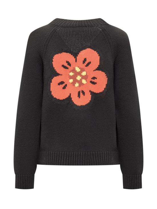 25FW 겐조 가디건 FF62CA7063LA 99J Black - KENZO