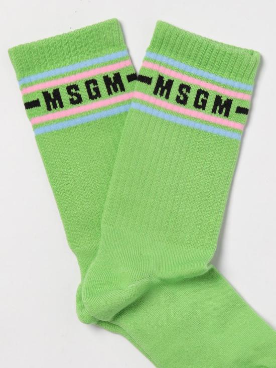 25FW [키즈] 엠에스지엠 발목 양말 S5MSJUSO199 MS006 Green - MSGM