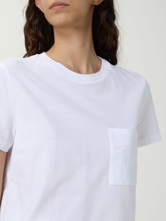 25FW 막스마라 반팔 티셔츠 2521946041600 001 White - MAX MARA