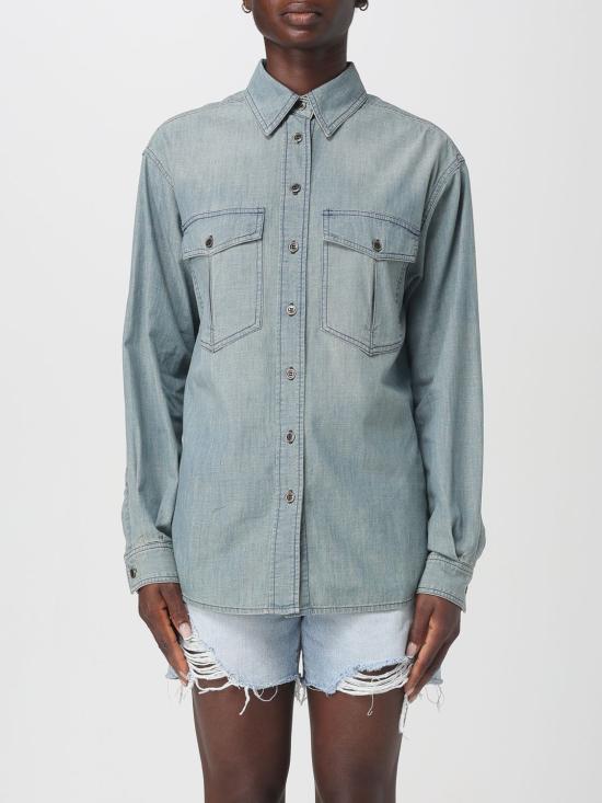 25FW 이자벨마랑에뚜왈 블라우스 CH0233FAC3G05E 30BU Blue