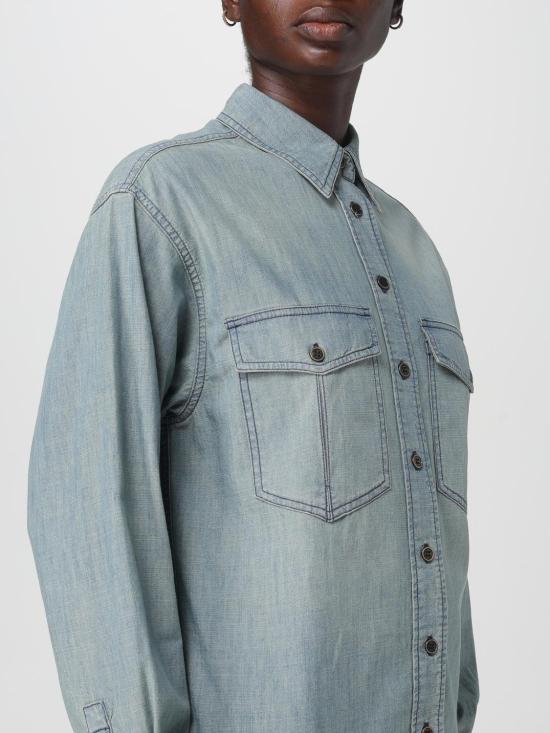 25FW 이자벨마랑에뚜왈 블라우스 CH0233FAC3G05E 30BU Blue - ISABEL MARANT ETOILE