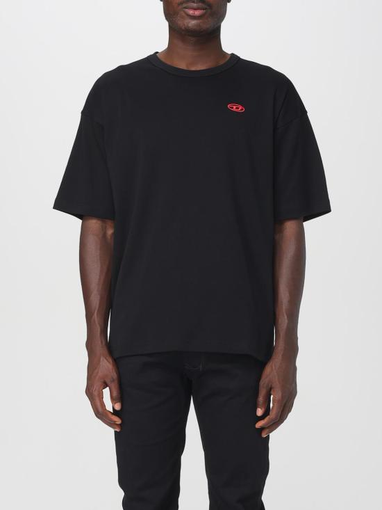 25FW 디젤 반팔 티셔츠 A185350AIJU 9XX Black