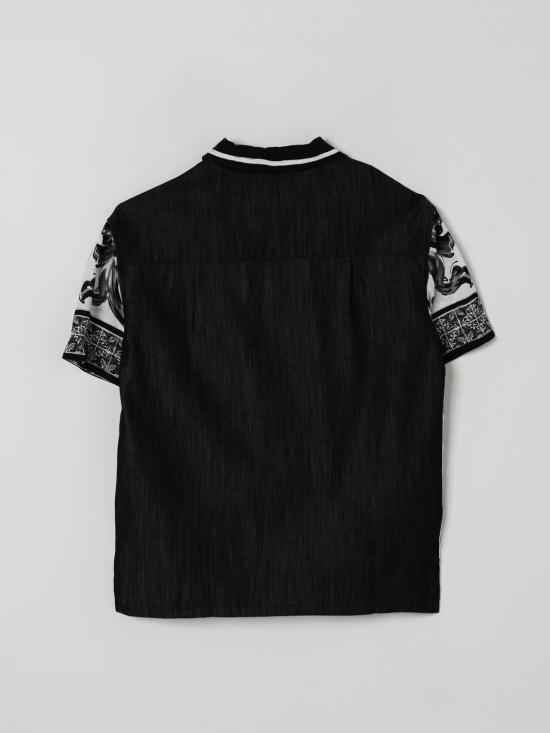 25FW [키즈] 돌체앤가바나 셔츠 L43S81LDD19 HH5DQ Black - DOLCE & GABBANA