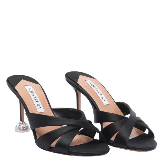 25FW 아쿠아주라 힐/펌프스 KQYMIDM0SAT000 Black - AQUAZZURA