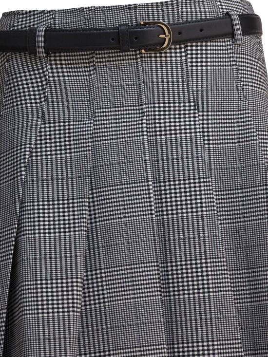 25FW 셀프 포트레이트 스커트 PF25104MSKBWBLACKANDWHITE - SELF PORTRAIT