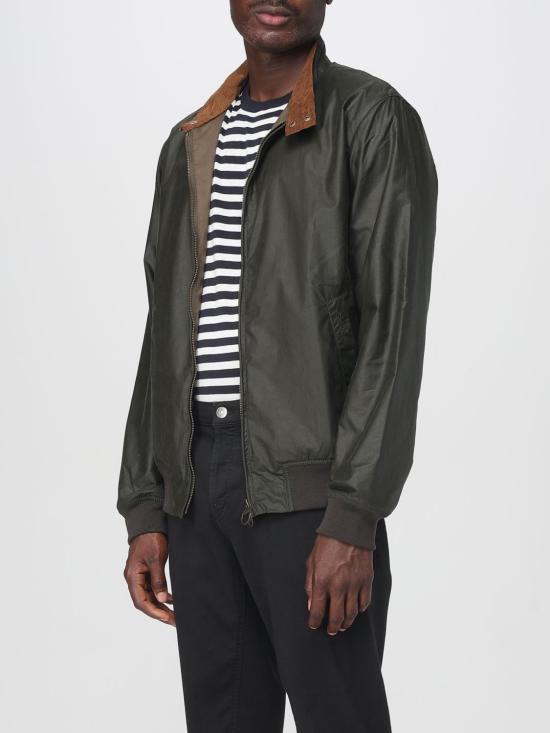 26SS 바버 로이스톤 라이트웨이트 왁스 자켓 MWX1350 OL51 Green - BARBOUR