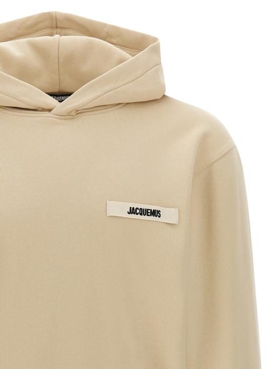 25FW 자크뮈스 후드 티셔츠 25EHOM00247AJ00126150 Beige - JACQUEMUS