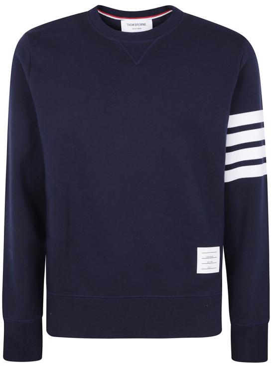 25FW 톰브라운 로고 패치 엔지니어드 4바 스웨트셔츠 MJT021H 00535 097 461 BLUE